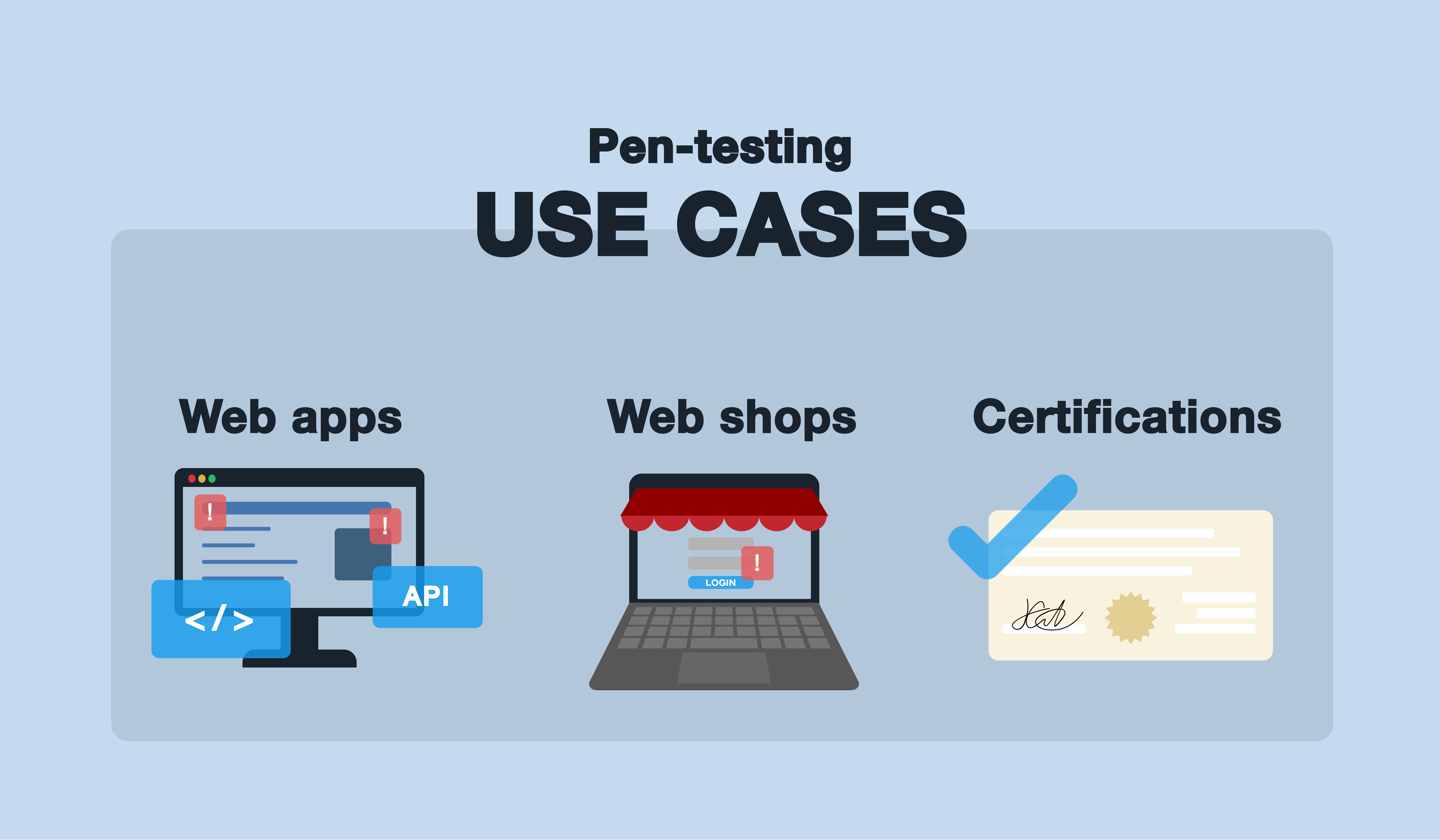 Typical use cases of pen-testing utilization